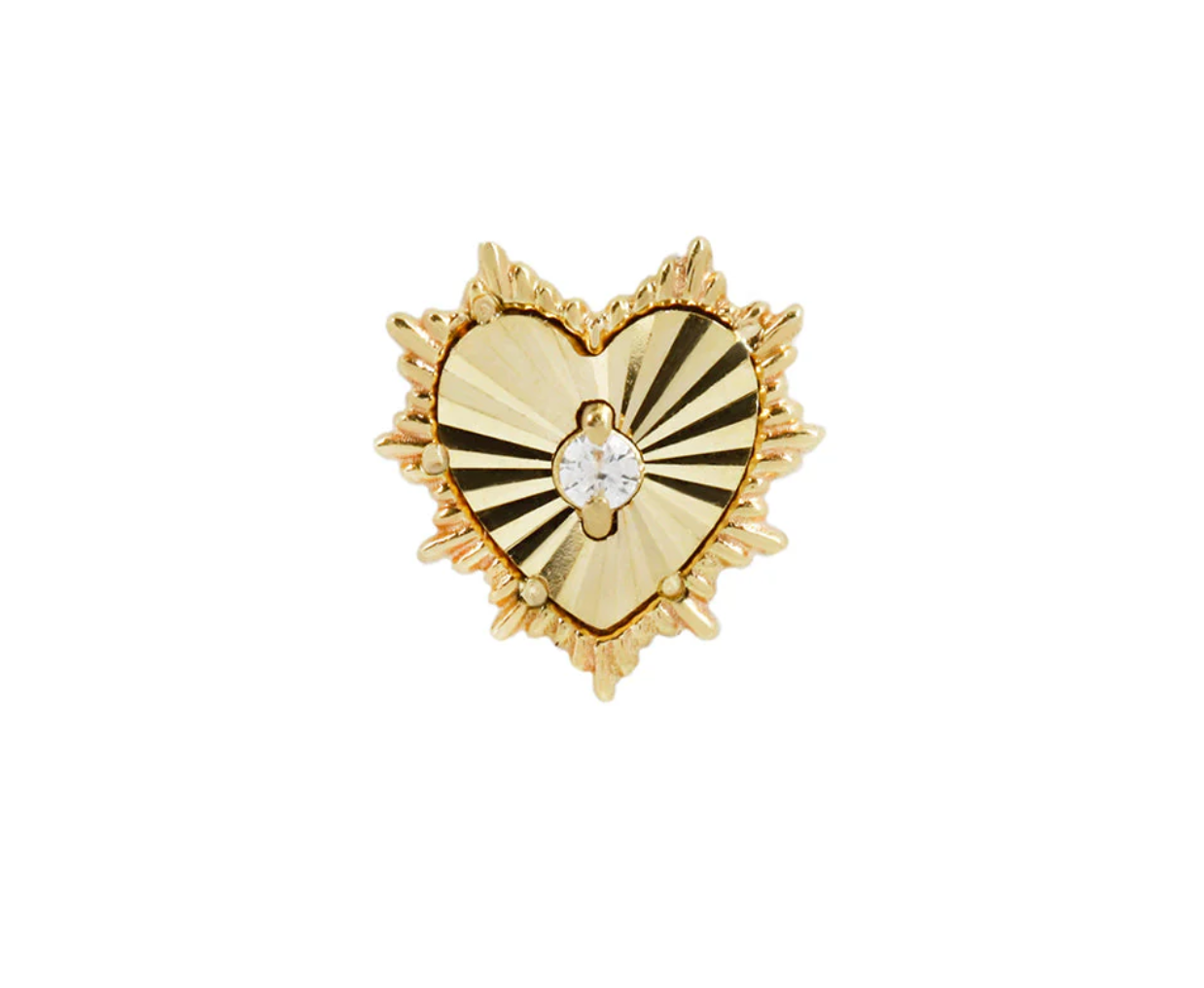Bad Romance - 14k Yellow Gold Threadless End - Buddha Jewelry Organics