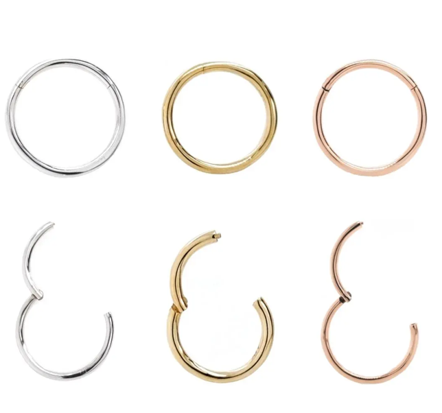 Hinge Ring - 14k Yellow Gold - 7mm