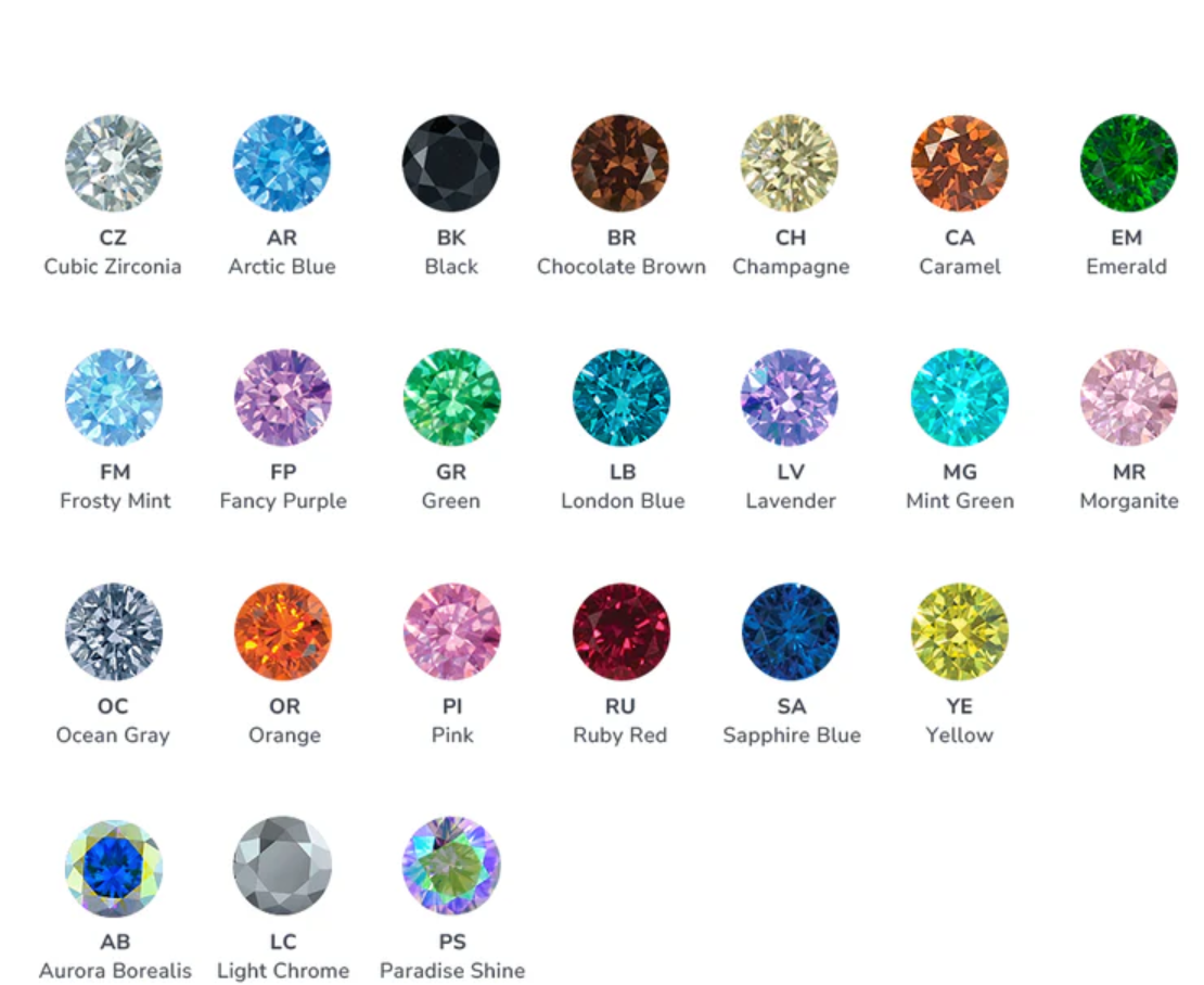 Prong Set Threadless End - Orange - 3mm - Neometal