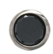 Bezel Set Top - 1.5mm - Black - Implant Grade Titanium