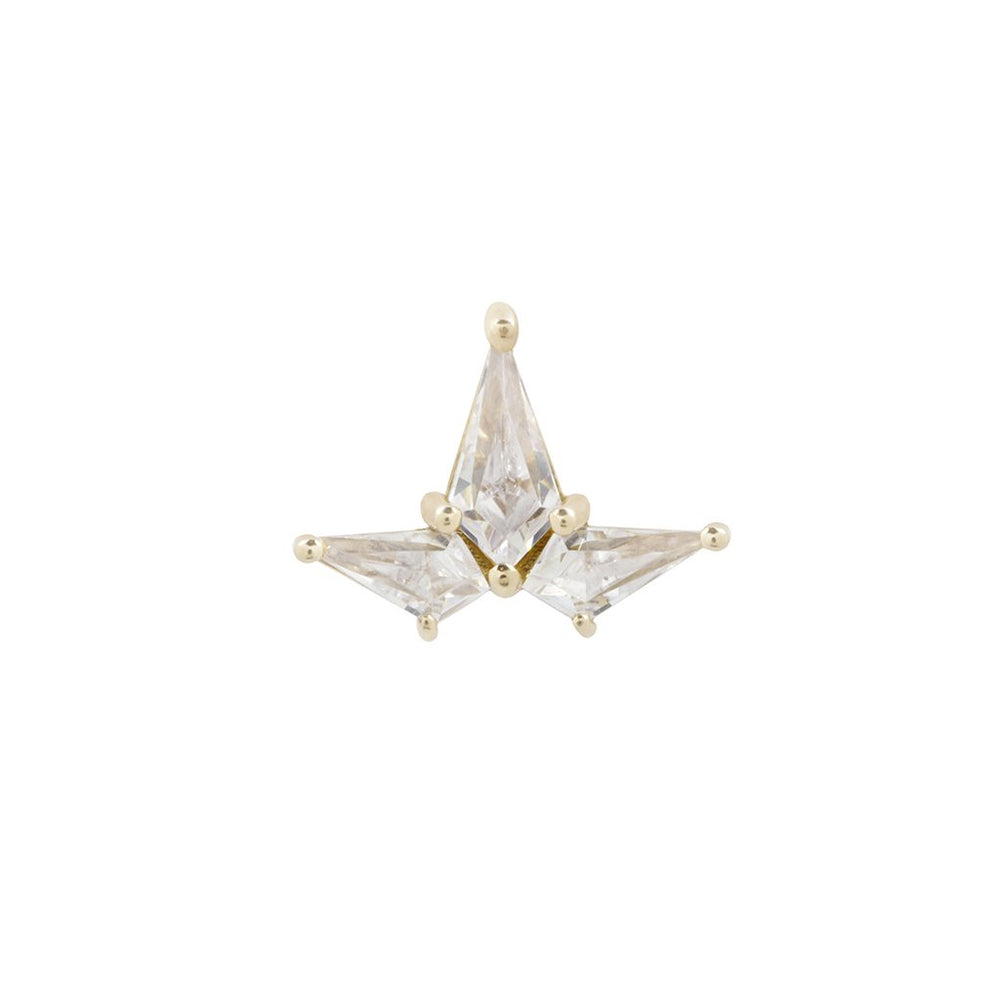 Volant - CZ - 14k Yellow Gold