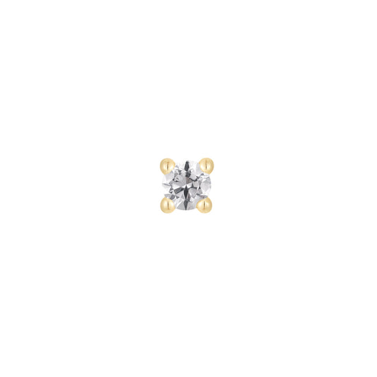Swarovski Crystal Prong - 14K Yellow Gold / 2mm