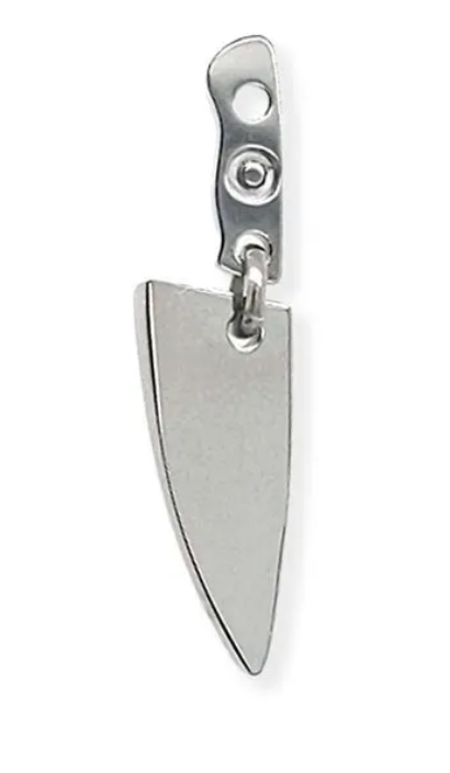 butcher knife dangle - threadless end