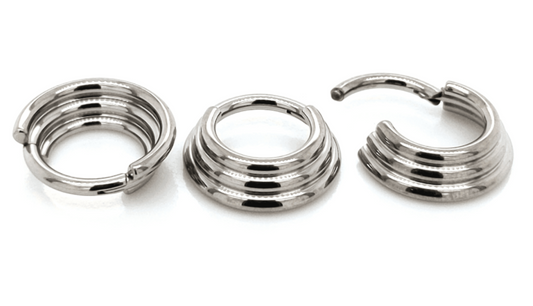 TITANIUM 3 RING HINGED SEGMENT RING (5/16")