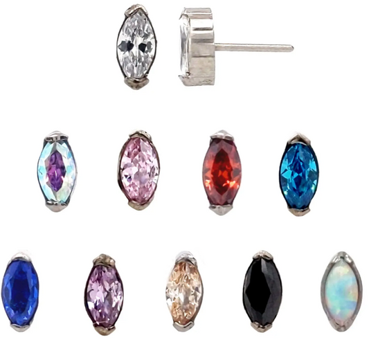 Titanium - Marquise - MINT - 4MM x 2MM