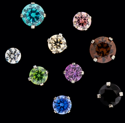 Titanium - Round Cut 2.5MM - CERAMIC BLACK