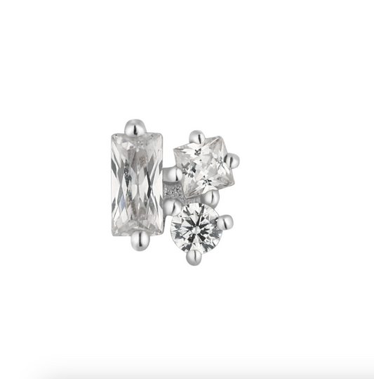 Mood - 14k White Gold Threadless End - Buddha Jewlery Organics