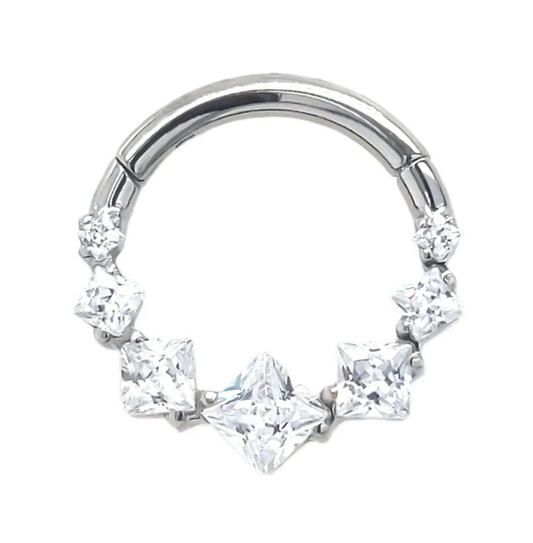 Implant Grade Titanium Clicker - 16g, 5/16 Princess Cut